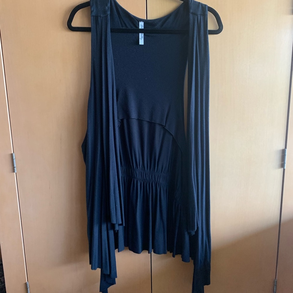 Rachel Pally open vest black 3x